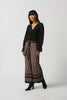 Image of Joseph Ribkoff Sheer Sleeve Keyhole Top - Black