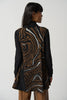 Image of Joseph Ribkoff Tiger Print Knit Vest - Black/Multicolor