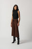 Image of Joseph Ribkoff Wide Leg Houndstooth Pant - Black/Toffee