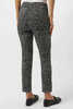 Image of Joseph Ribkoff Abstract Jacquard Straight Pull-On Pants - Black/Off White