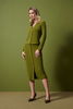 Image of Joseph Ribkoff Moss Crepe Pull-On Pencil Skirt - Artichoke