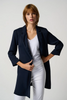 Image of Joseph Ribkoff Classic Long Blazer - Midnight