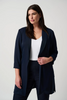 Image of Joseph Ribkoff Classic Long Blazer - Midnight