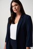 Image of Joseph Ribkoff Classic Long Blazer - Midnight