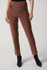 Image of Joseph Ribkoff Silky Knit Classic Tailored Slim Pant - Toffee