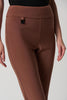 Image of Joseph Ribkoff Silky Knit Classic Tailored Slim Pant - Toffee