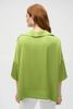 Image of Joseph Ribkoff Hammered Satin Boxy Top - Greenery