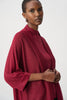 Image of Joseph Ribkoff Embellished Sparkly Long Cardigan - Deep Cherry