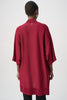 Image of Joseph Ribkoff Embellished Sparkly Long Cardigan - Deep Cherry