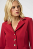 Image of Joseph Ribkoff Scuba Crepe Peplum Blazer - Deep Cherry