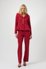 Image of Joseph Ribkoff Scuba Crepe Wide Leg Pull On Pant - Deep Cherry