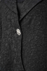 Image of Joseph Ribkoff Textured Lurex Jacquard Single Button Trapeze Jacket - Black