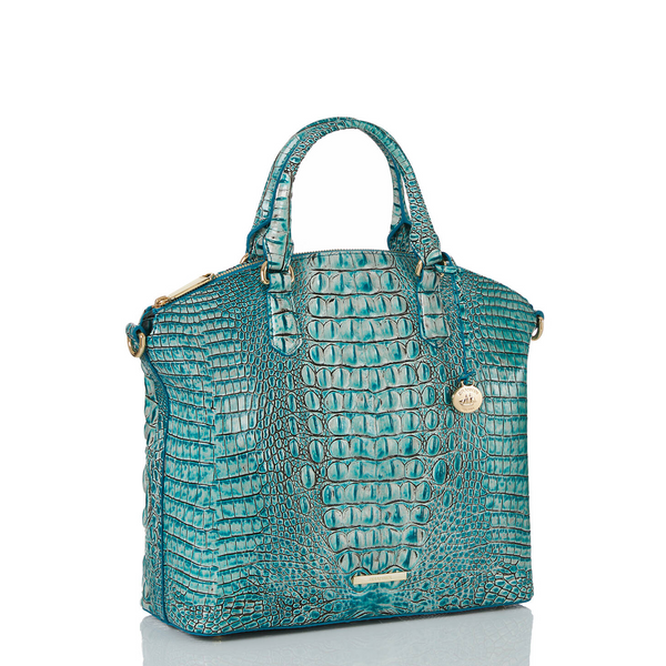 Brahmin Large Duxbury Satchel - Mineral Blue Melbourne