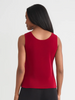 Image of Misook Scoop Neck Knit Tank - Scarlet Red