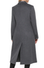 Image of Karl Lagerfeld Paris Double Breasted Wool Blend Midi Coat  - Grey