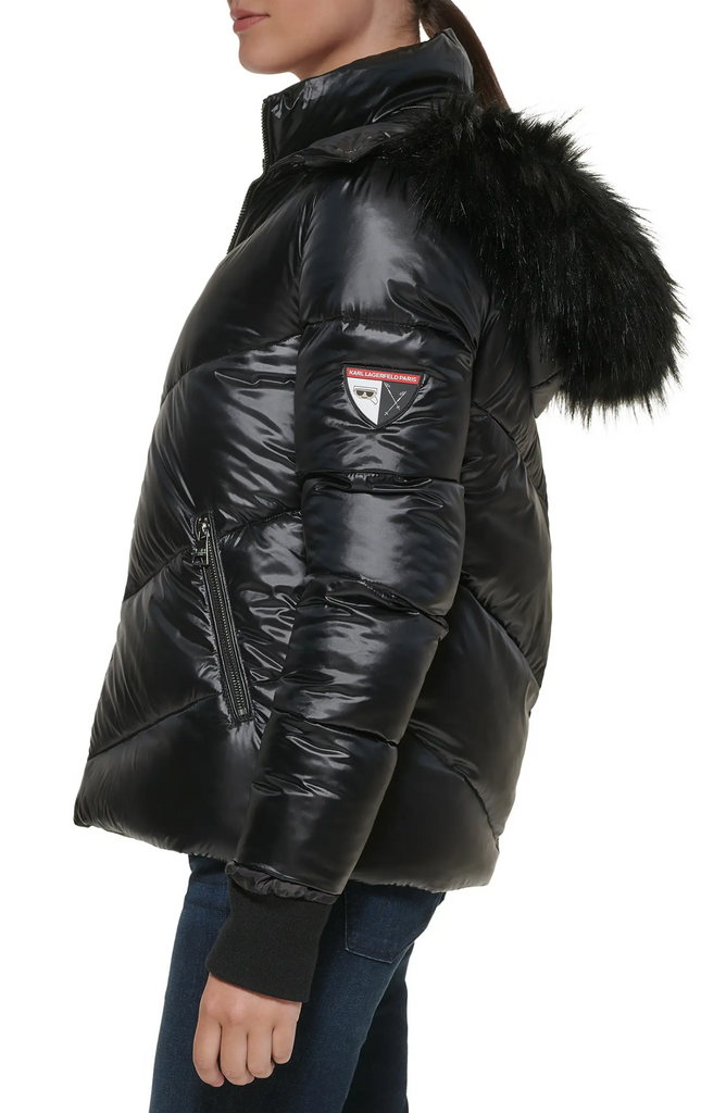 Karl Lagerfeld Jeans PUFFER JACKET - Winter jacket - blue/black/blue denim  - Zalando.de