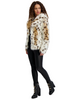 Image of Karl Lagerfeld Paris Snow Leopard Print Faux Fur Jacket - Leopard