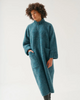 Image of Kedziorek Alpaca Wool Blend Coat - Blue