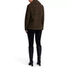 Image of Kenneth Cole Double Breasted Plaid Wool Blend Peacoat - Brown/Black