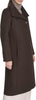 Image of Kenneth Cole Melton Wool Blend Stand Collar Walker Coat - Chocolate Brown