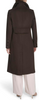 Image of Kenneth Cole Melton Wool Blend Stand Collar Walker Coat - Chocolate Brown