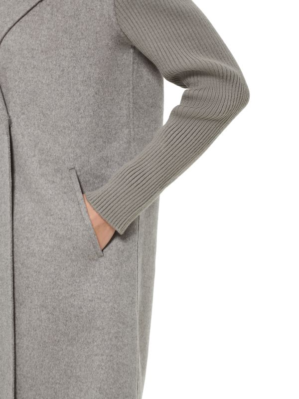 Kenneth cole double lapel sales wool blend wrap coat