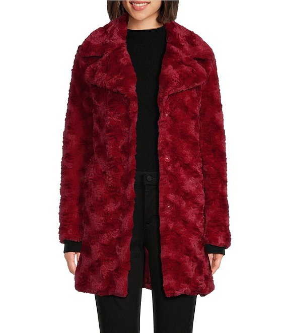 Kenneth cole faux fur coat with hood sales