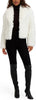 Image of Kensie Faux Mongolian Fur Cropped Jacket - Ivory