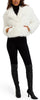 Image of Kensie Faux Mongolian Fur Cropped Jacket - Ivory