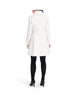 Image of Kensie Fold-Over Collar Faux Wool Fit-And-Flare Coat - Ivory