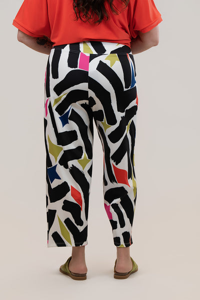 Kozan Thea Pull On Pant - Black/Multicolor