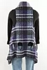Image of Kozan Asymmetric Open Front Vest - Purple