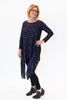 Image of Kozan Mandy Mesh Asymmetric Hem Top - Purple/Black