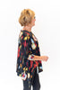 Image of Kozan Asymmetric Hemline Juliette Top - Multicolor
