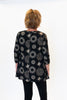 Image of Kozan Jazz Pocket Asymmetric Hemline Tunic - Black/ Beige