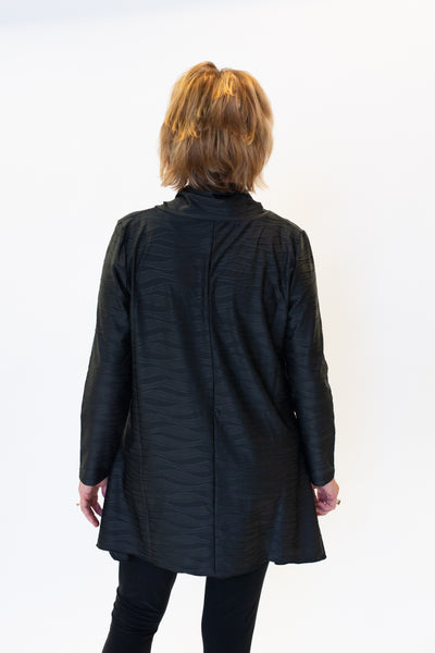 Kozan Striped Stretch Dua Top - Black