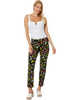 Image of Krazy Larry Print Pull On Ankle Pant - Black Tulip *Take an EXTRA 1/2 Off*