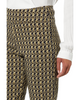 Image of Krazy Larry Print Pull On Ankle Pant - Gold Chain