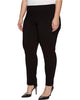 Image of Krazy Larry Pull On Ankle Pant Plus Size - Black