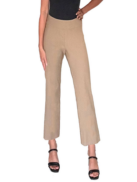 Krazy Larry Pull On Flare Pant - Taupe