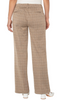 Image of Liverpool Kelsey Check Wide Leg Pants - Khaki Grid Check