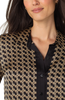 Image of Liverpool Abstract Print Button-Up Shirt - Black/Gold