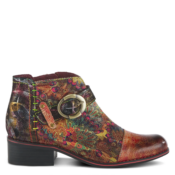 L'Artiste by Spring Step Georgiana Scope Bootie - Camel/Multicolor