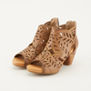 Image of L'Artiste by Spring Step Icon Laser Cut Peep Toe Bootie - Tan