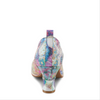 Image of L'Artiste Salsa Heel Perforated Pump - Rainbow Multicolor