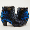 Image of L'Artiste by Spring Step Dessa Mixed Media Leopard Bootie - Navy/Multicolor