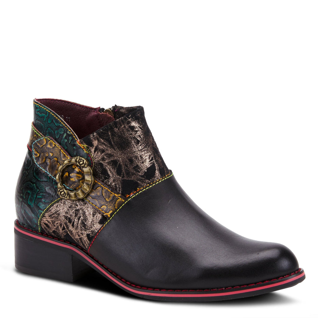 L'Artiste by Spring Step TiaTia Mixed Media Bootie -  Black *Take an EXTRA 25% Off*