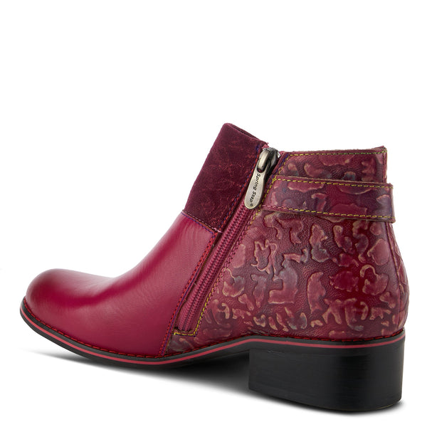 L'Artiste by Spring Step TiaTia Mixed Media Bootie - Bordeaux *Take an EXTRA 25% Off*