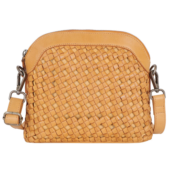 Latico Leathers Coast Leather Crossbody Bag - Camel