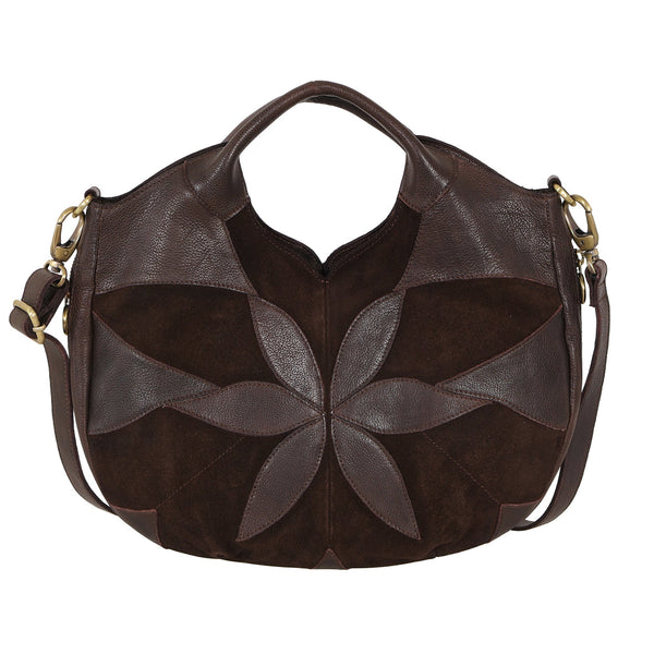 Latico Leathers Darby Suede Leather Crossbody Bag - Brown